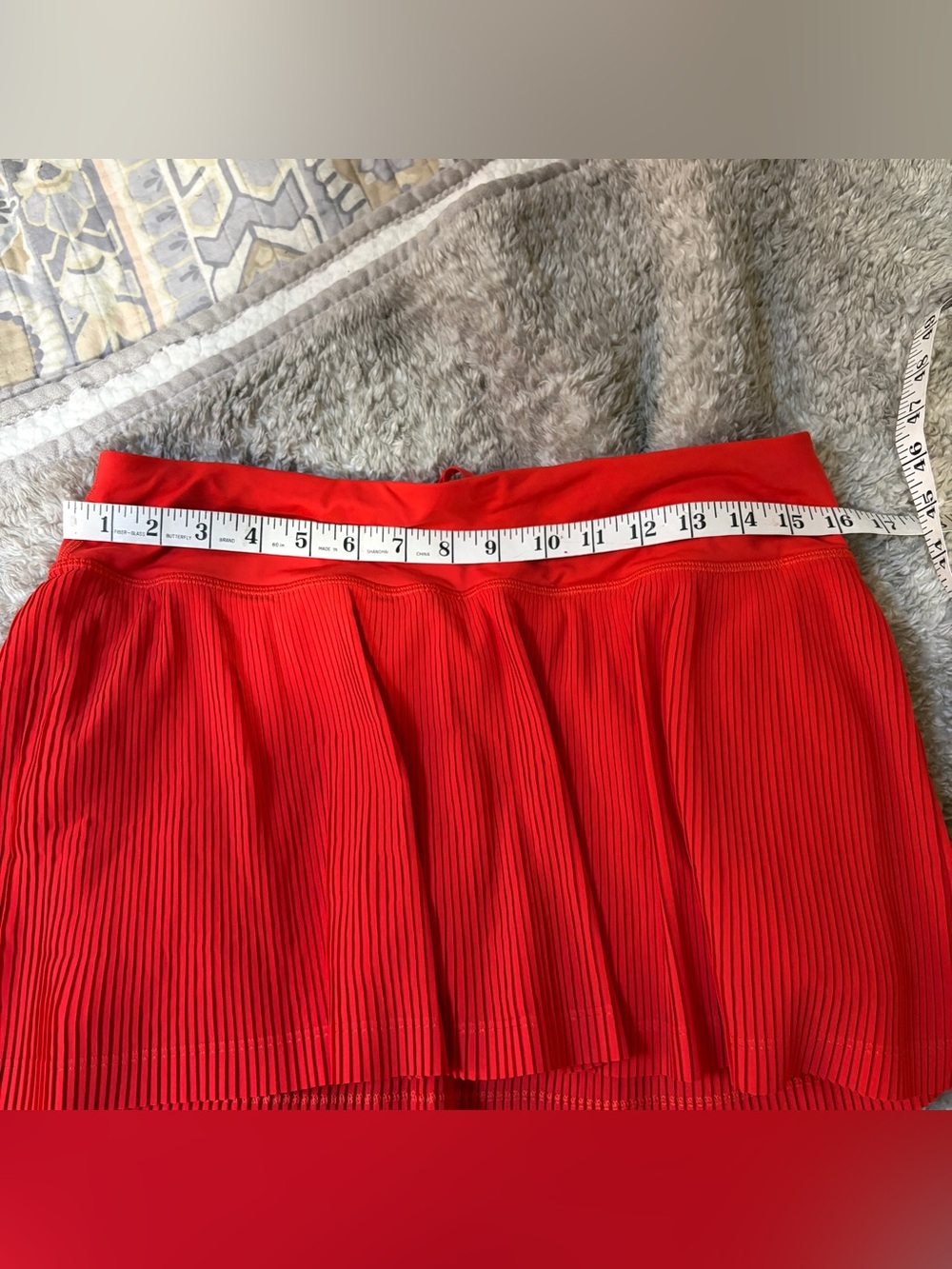 lululemon athletica Red Pleated Tennis-Style Mini Skirt - Picture 7 of 8
